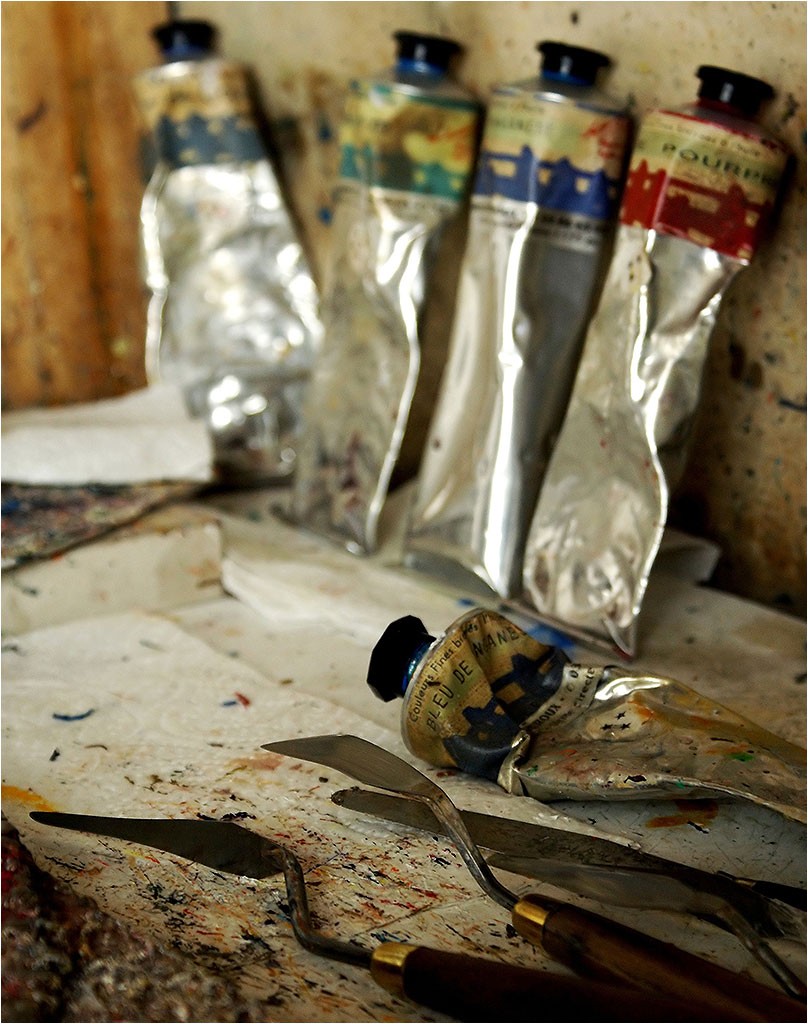 Atelier de l'artiste peintre Frédéric Faye